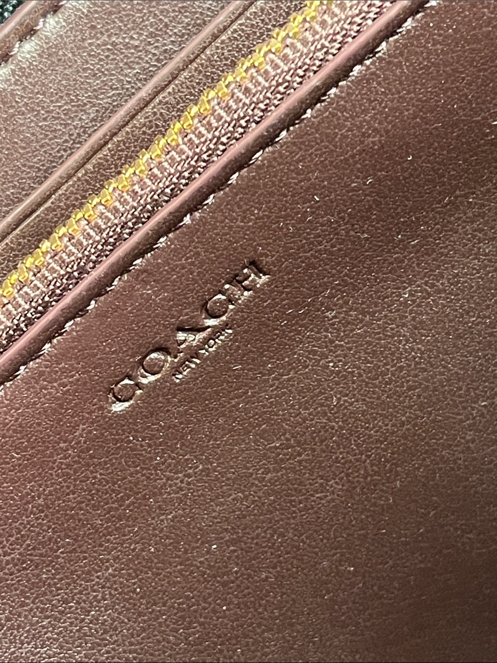 Coach Long Zip Around Black Patent Leather Croc Embossed Wallet NWOT - Picture 12 of 12
